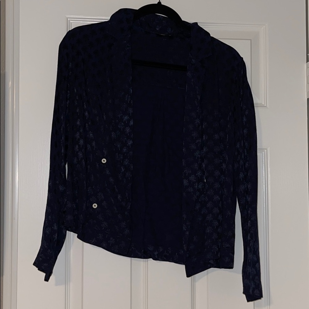 Navy Palmtree blazer
